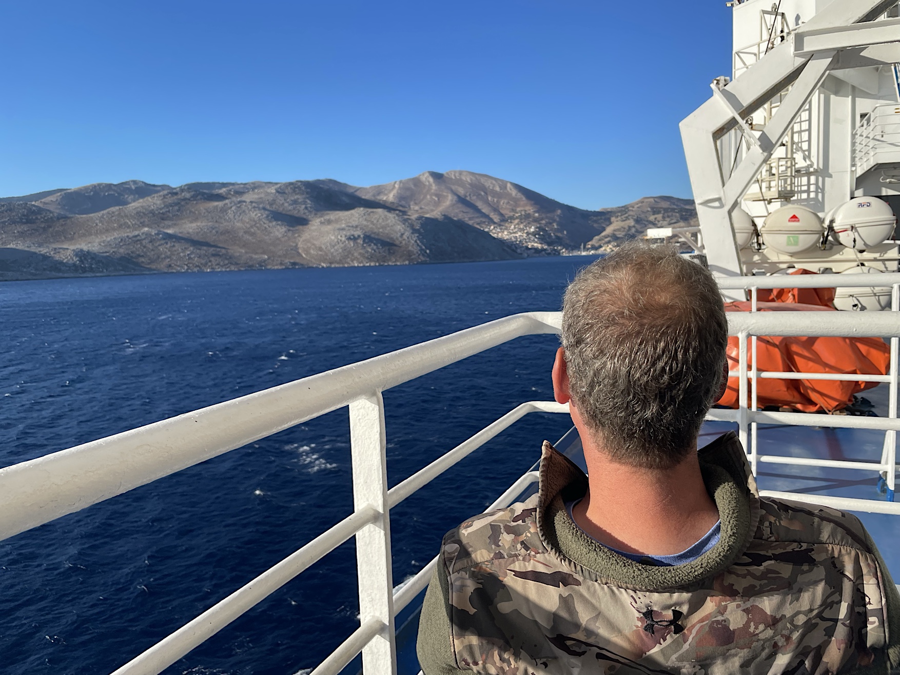 Watching Turkey go by.