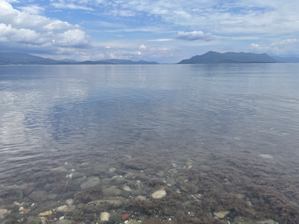 Looking straight toward Euboeia