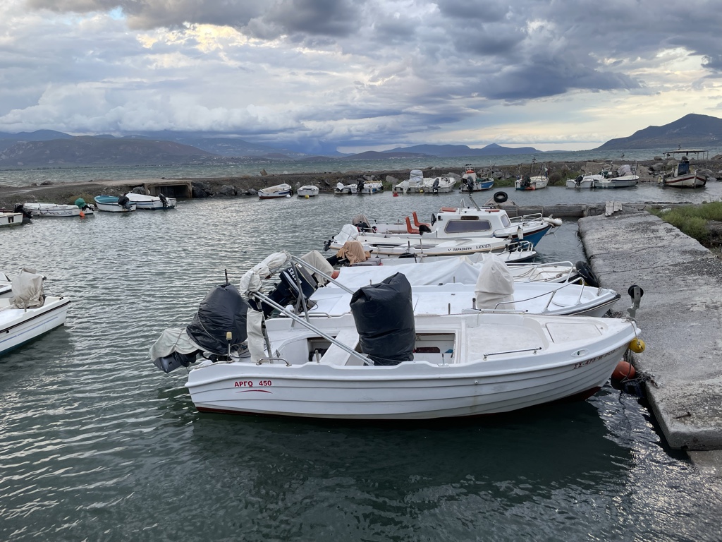 Kamena Vourla has lots of little boats.