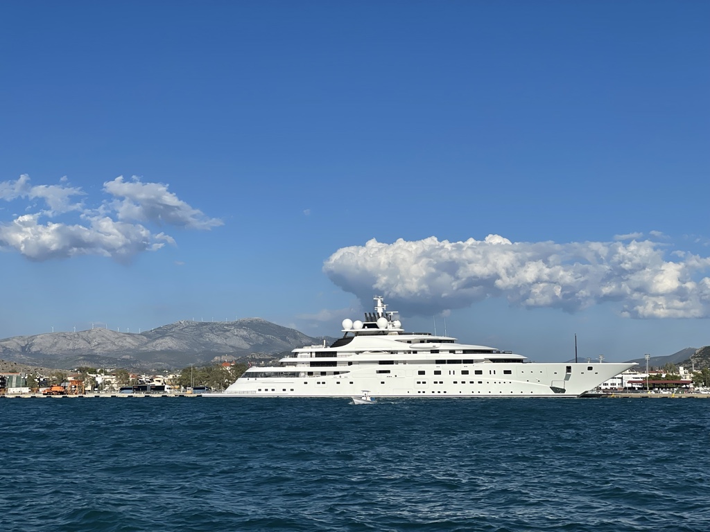 We considered buying a megayacht.