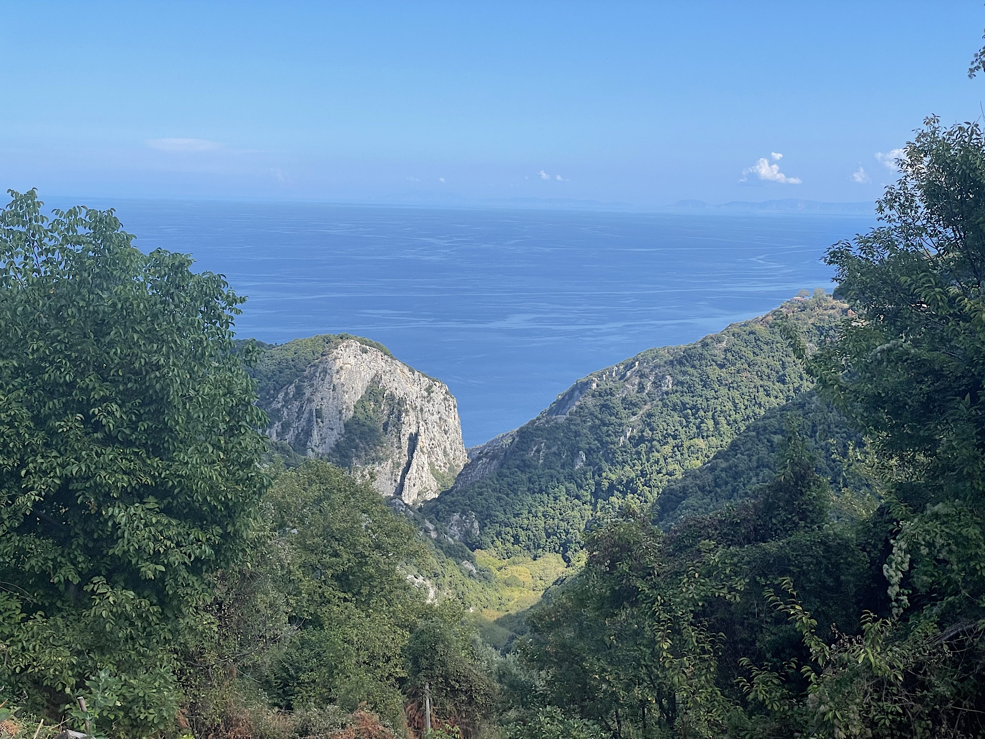 Aegean viewed from center of Pelion
