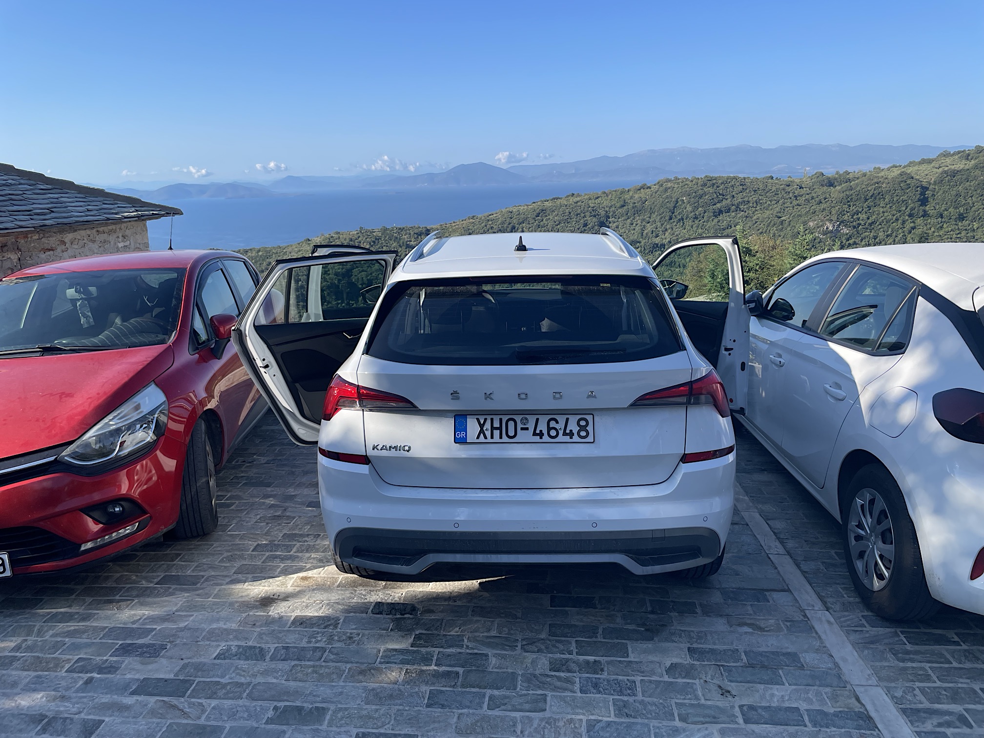 Skoda in Milies parking lot