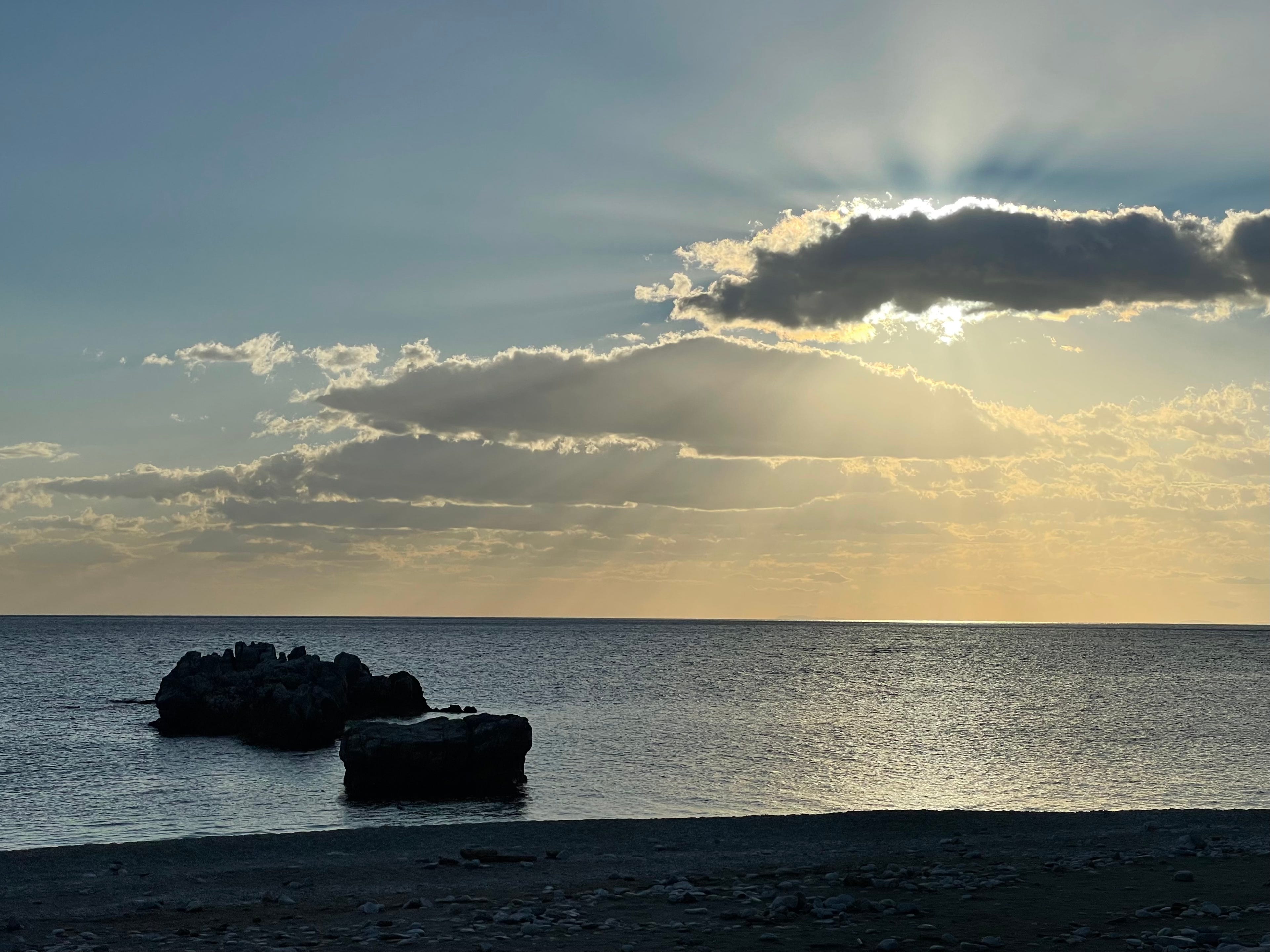 Sunset over Damouchari.