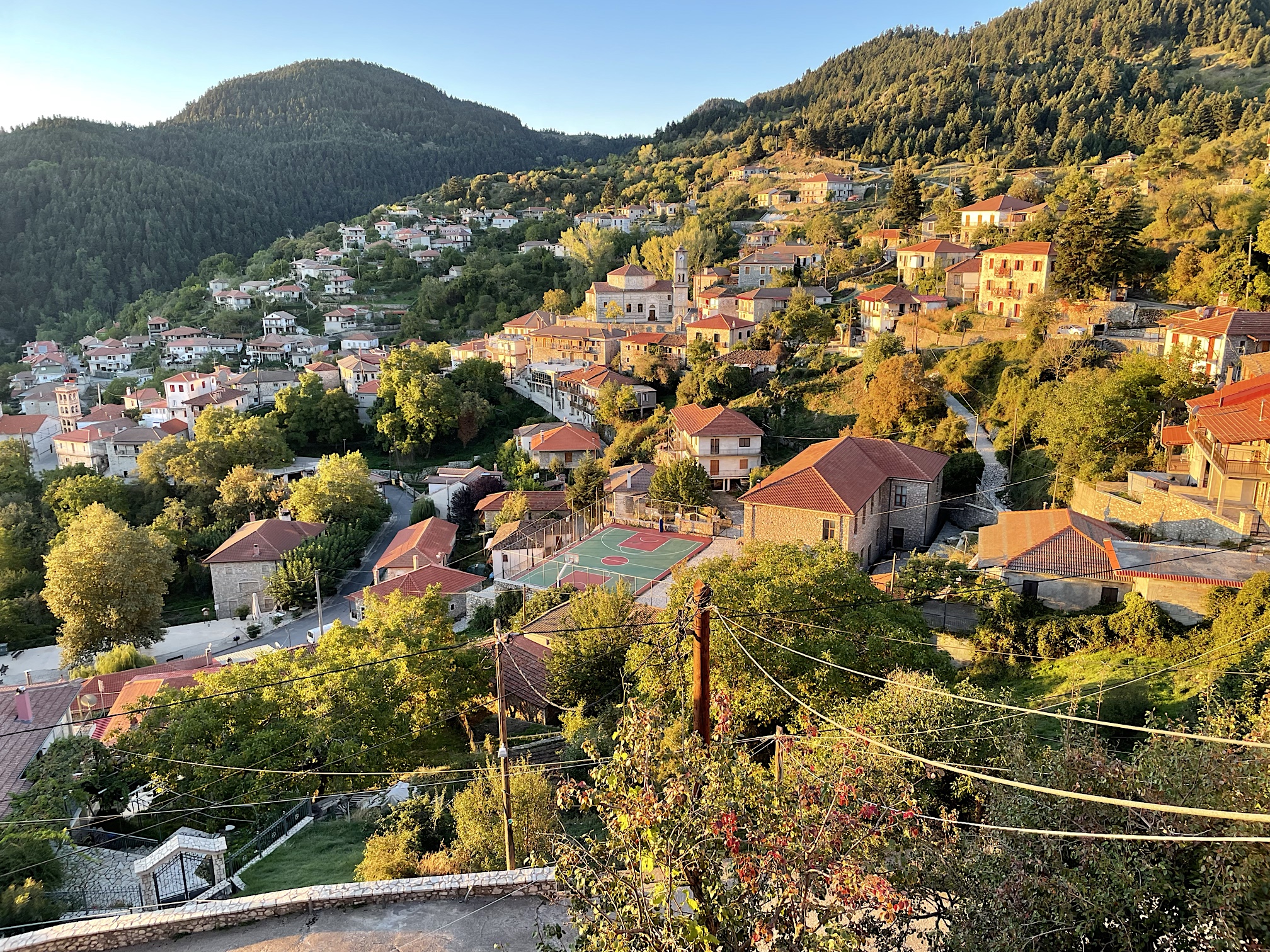 The town in morning light