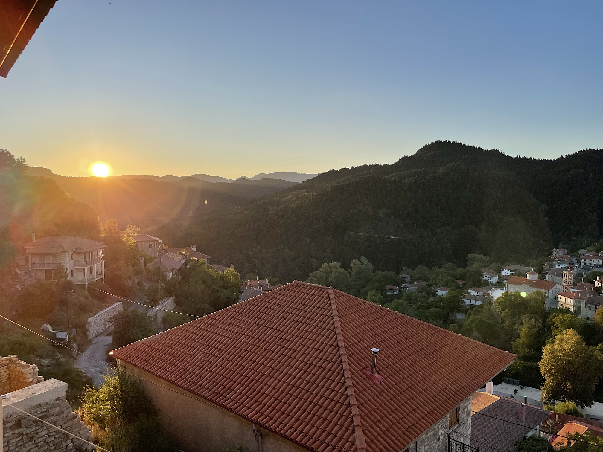 Sunrise comes to Valtesiniko