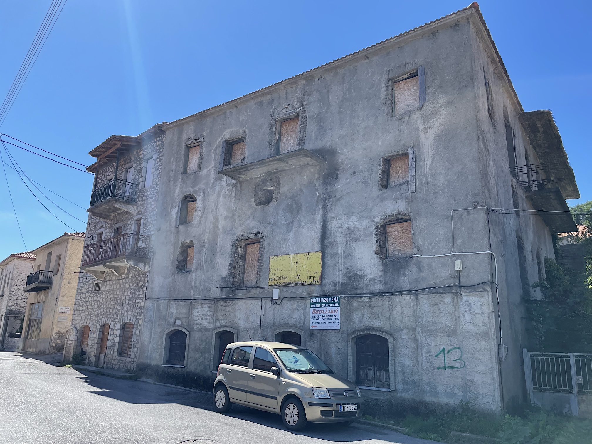 There are lots of properties for sale.