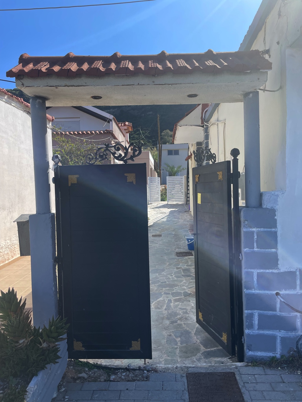 This gate was locked at all times.