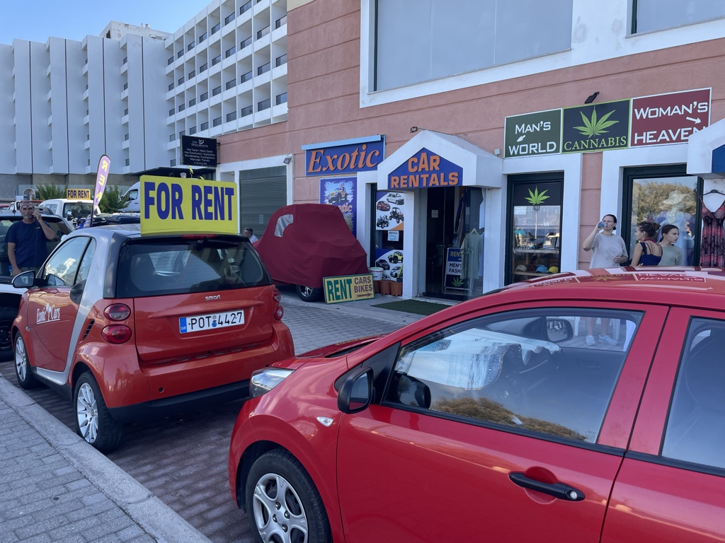 The most reliable car rental places have adjoining dope shops.