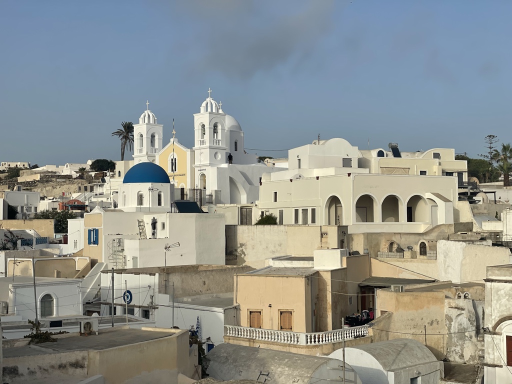 There were great views over the town from the roof.