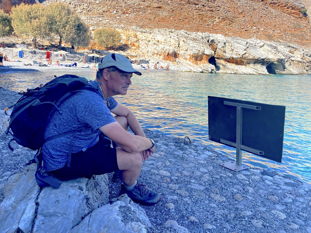 Waiting for the ferry at Marmara.
