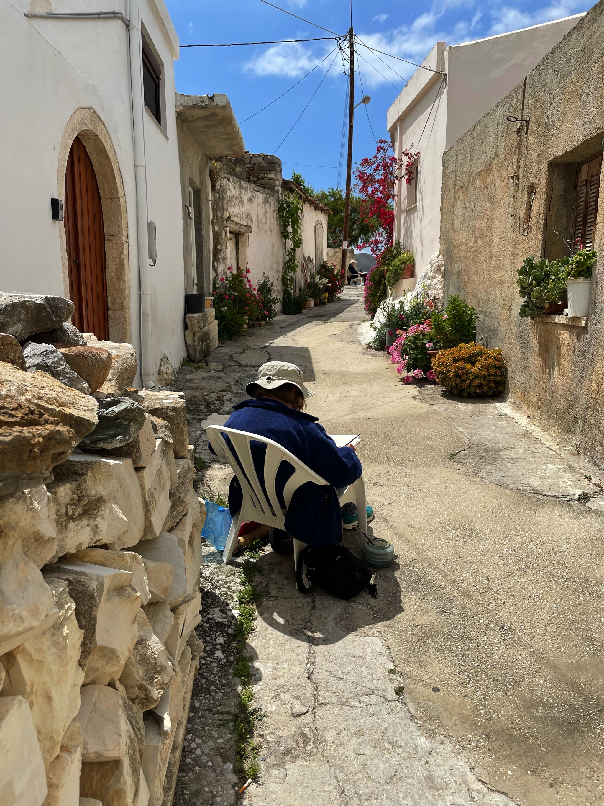 A few old people still lived in literal hovels on this street.
