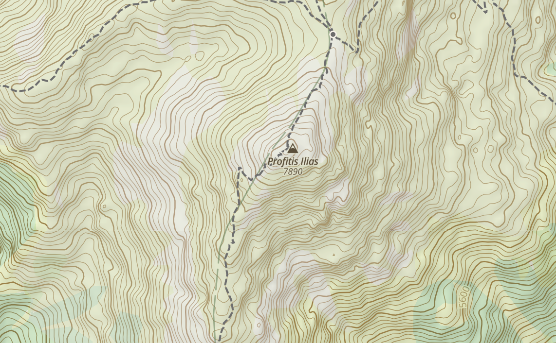 One of many instances of Profitis Ilias, up above Sparta