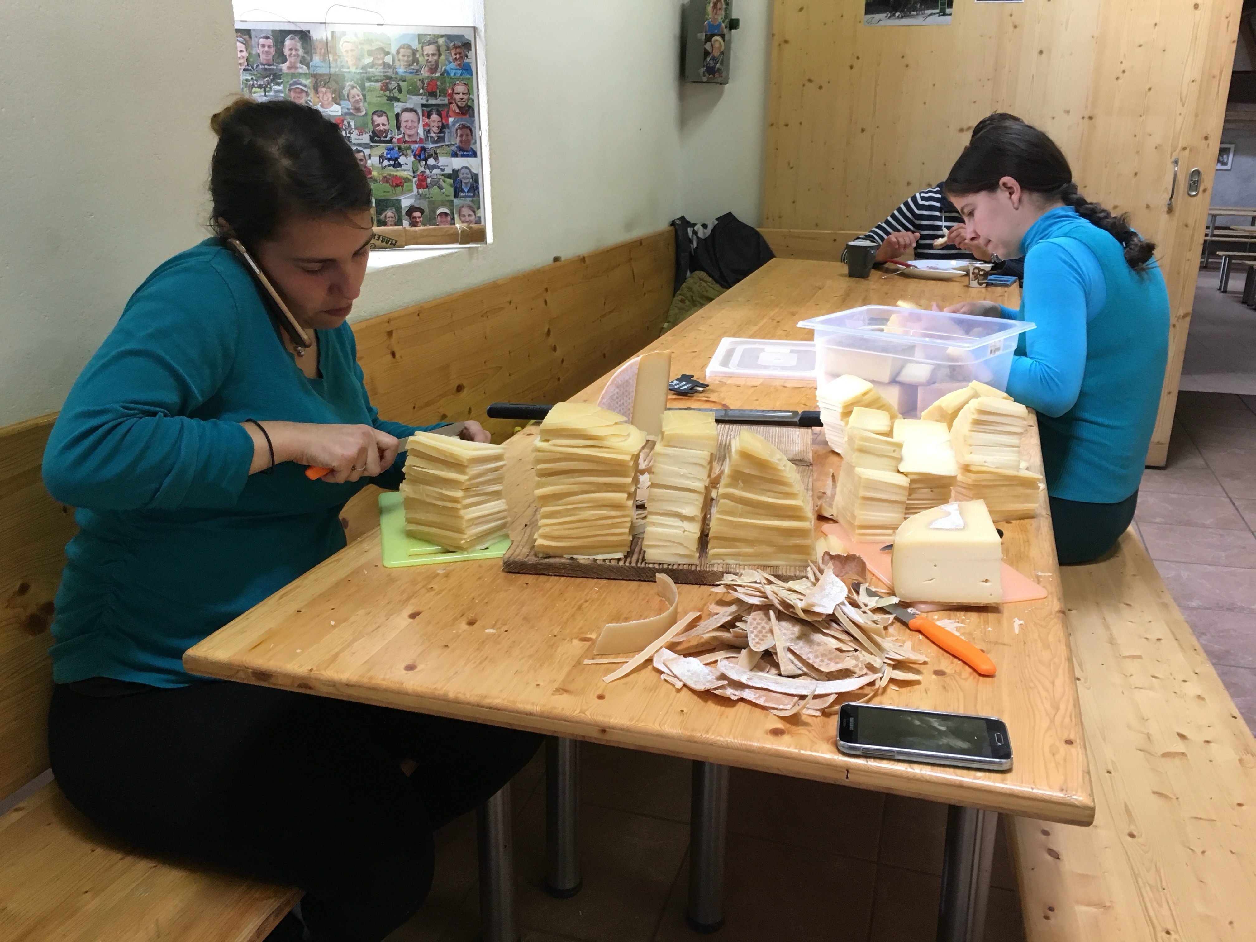 They make massive amounts of raclette, omelettes, and related cheese-oriented cuisine.