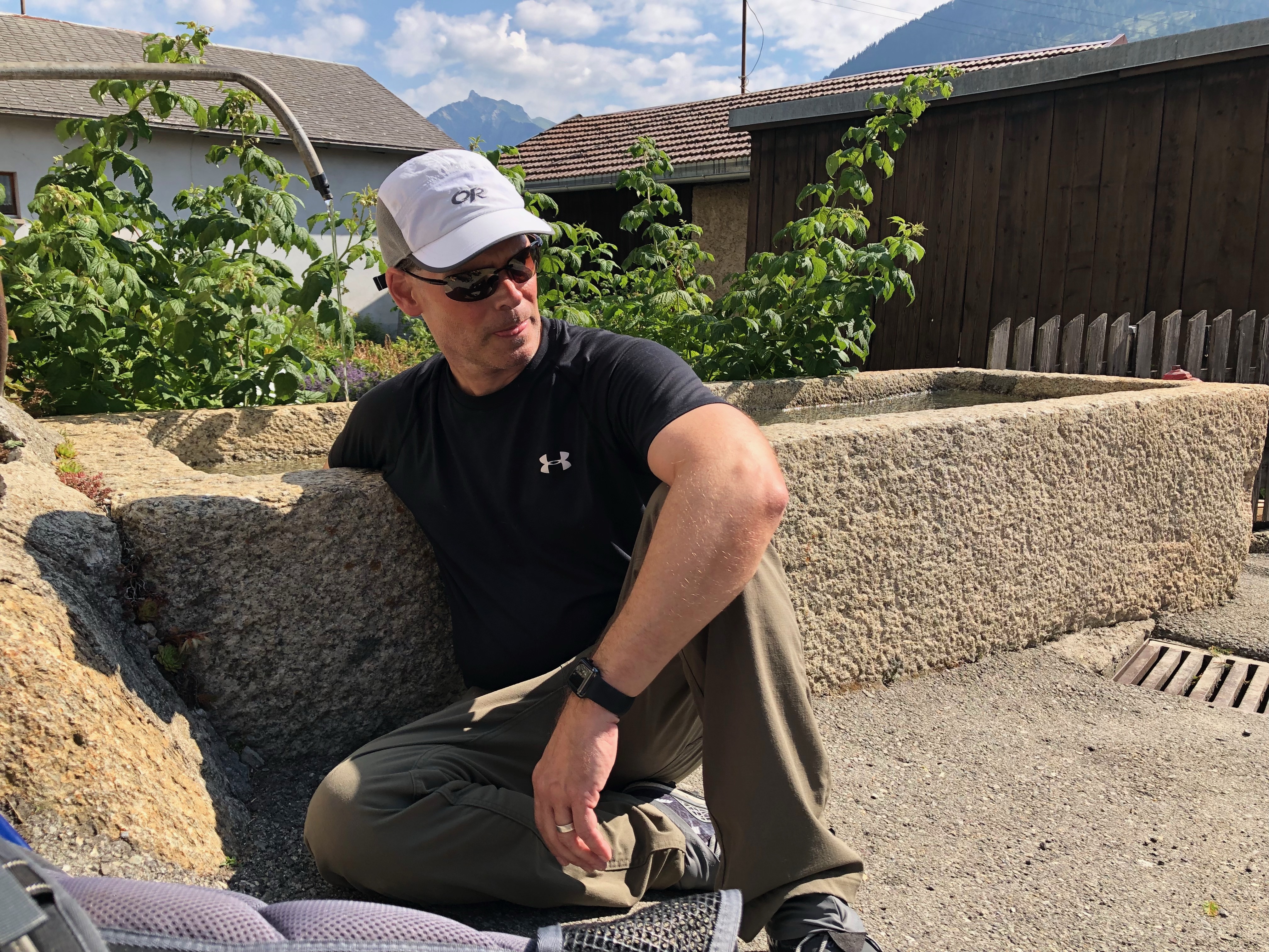 The cool water was soothing.