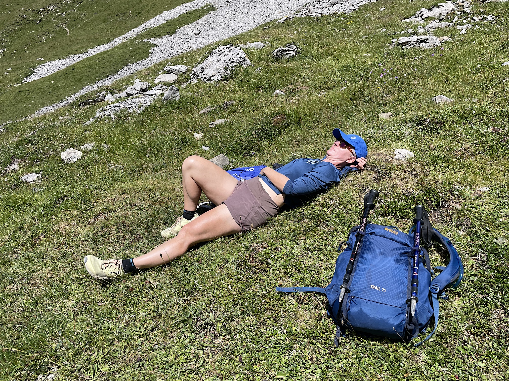 A much-needed rest. I am tired and dirty!