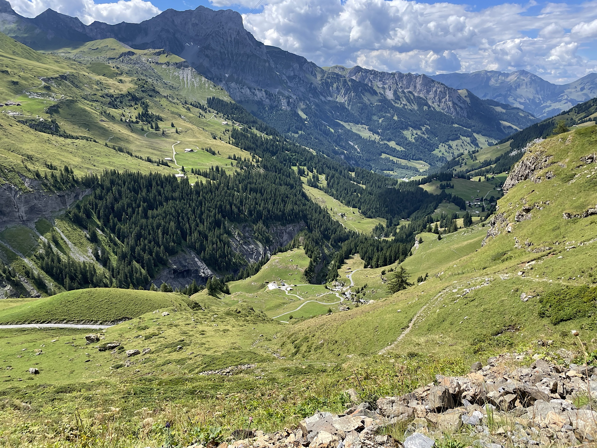 Griesalp is still a long way down that valley.