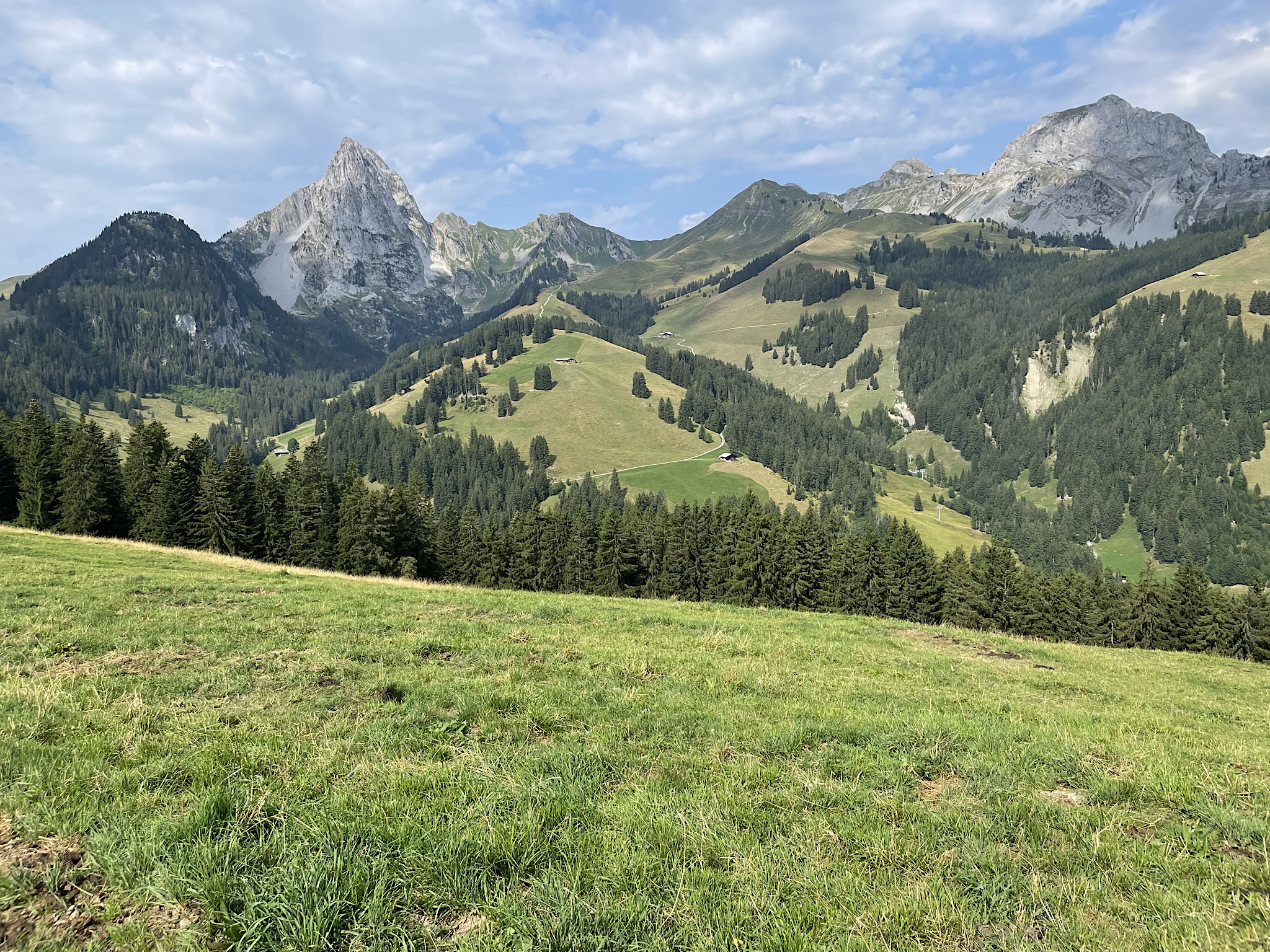 The terrain here is definitely softer and greener than that of the higher mountains we’d just left behind.