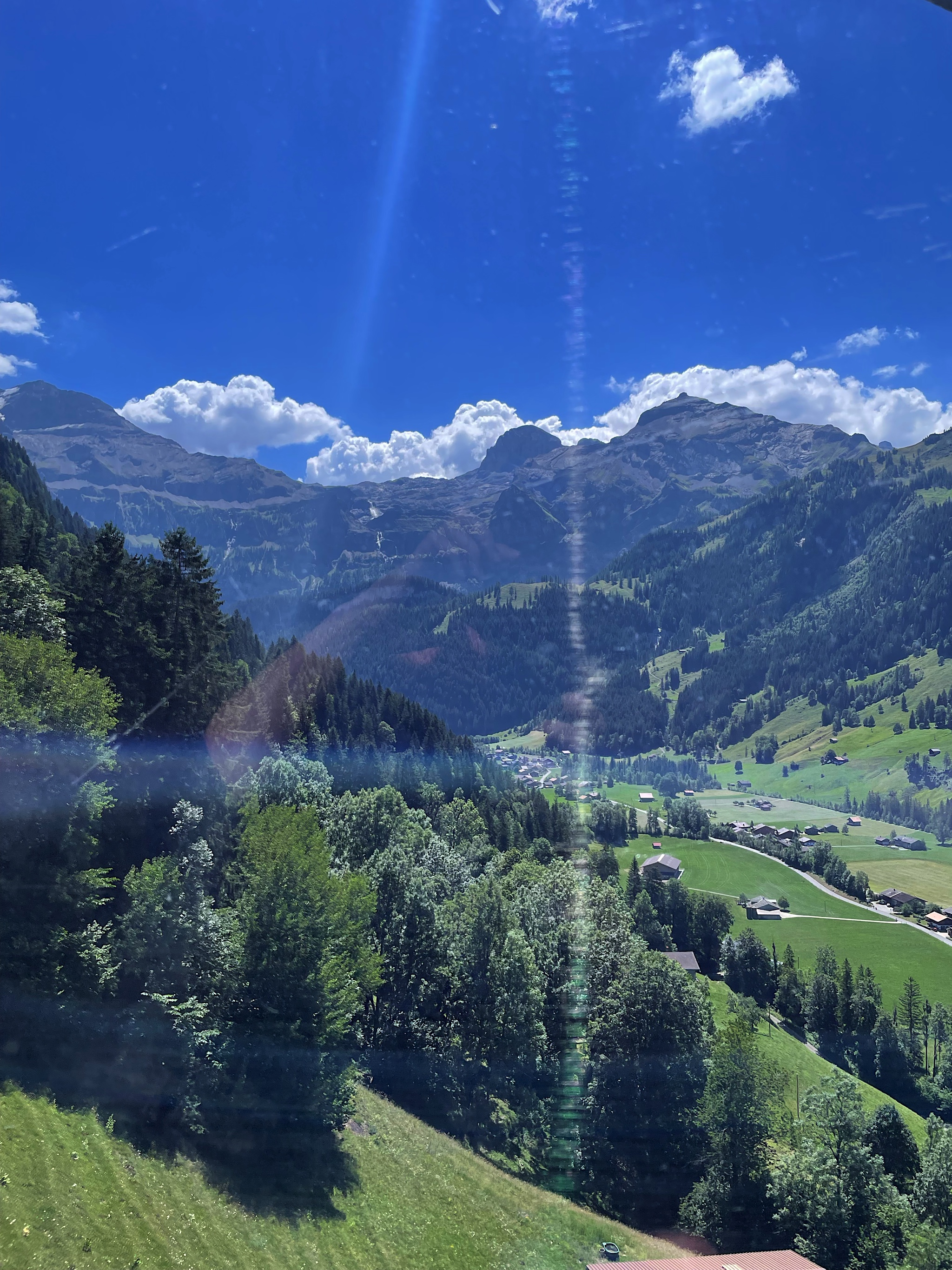 We no longer underestimate descents, especially when they’re still miles from the destination. Even this cable car ride took several minutes – the tops of the mountains are NOT close to the valleys.