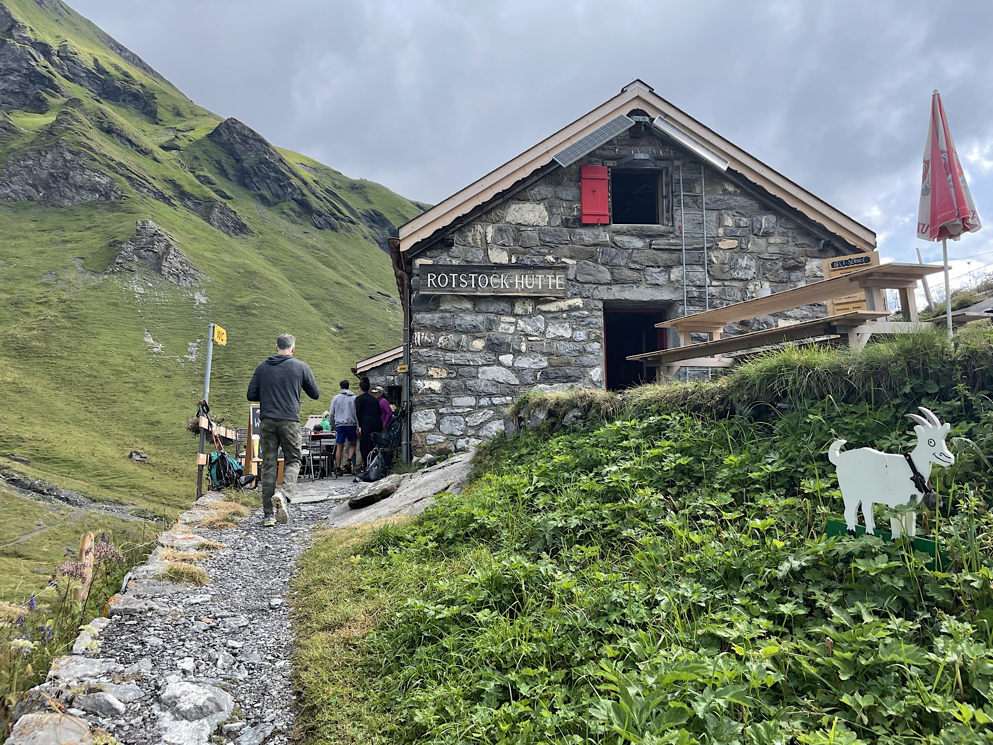 Finally made it to the hut!