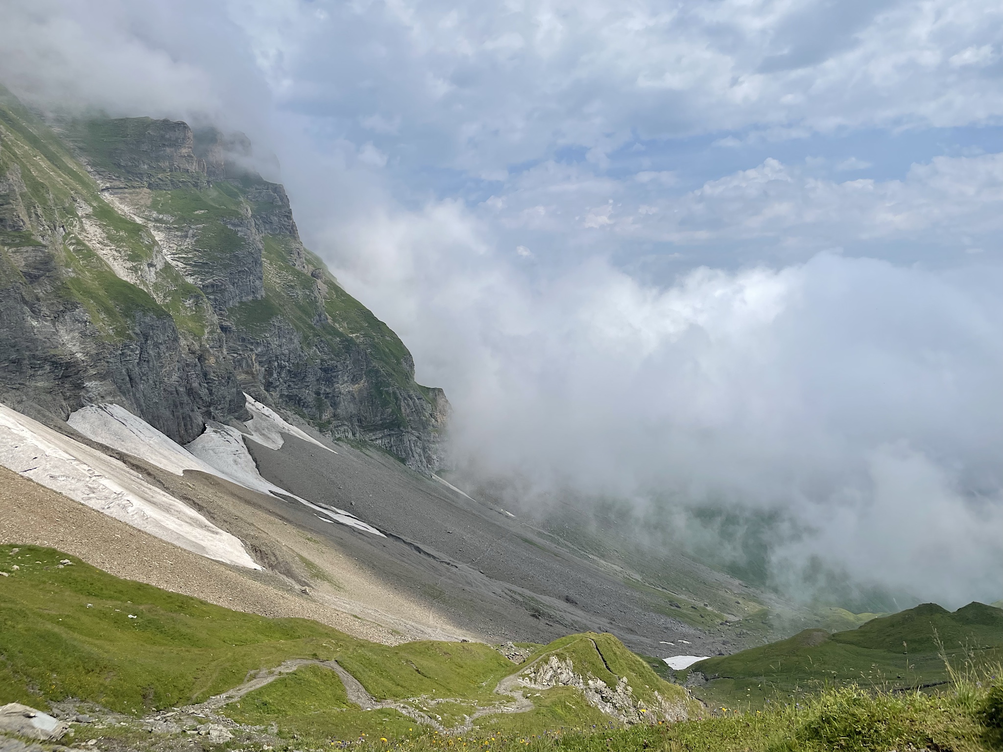 Looking back the way we came; Altdorf long ago stopped being visible.