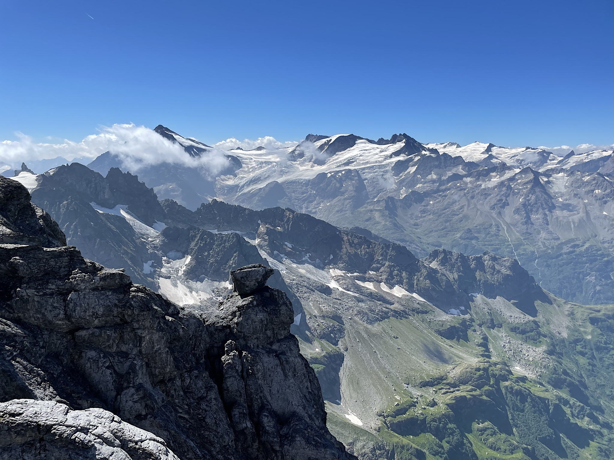 An amazing view of mountains.