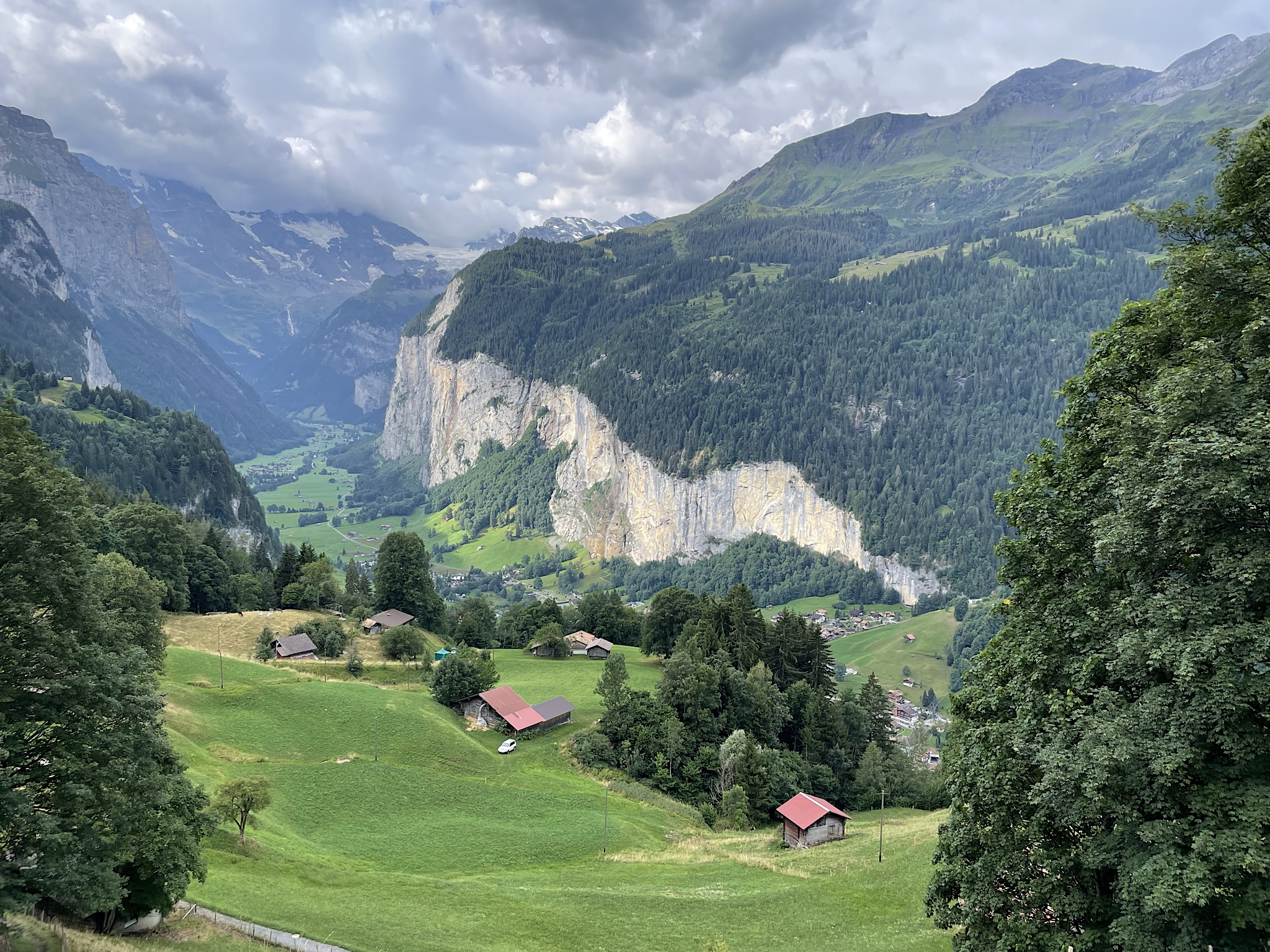This shot looking in the direction we’re heading is the same view Alpine Exploratory uses to sell the entire Via Alpina! We were lucky to have light on it.