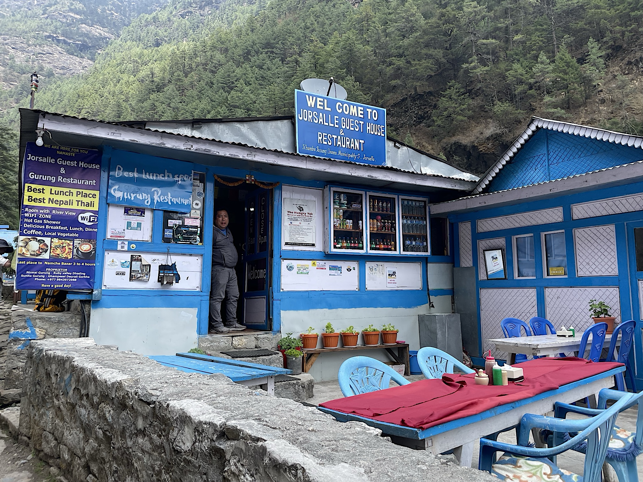 We passed through the “town” of Jorsalle, whose name means “two pines.”