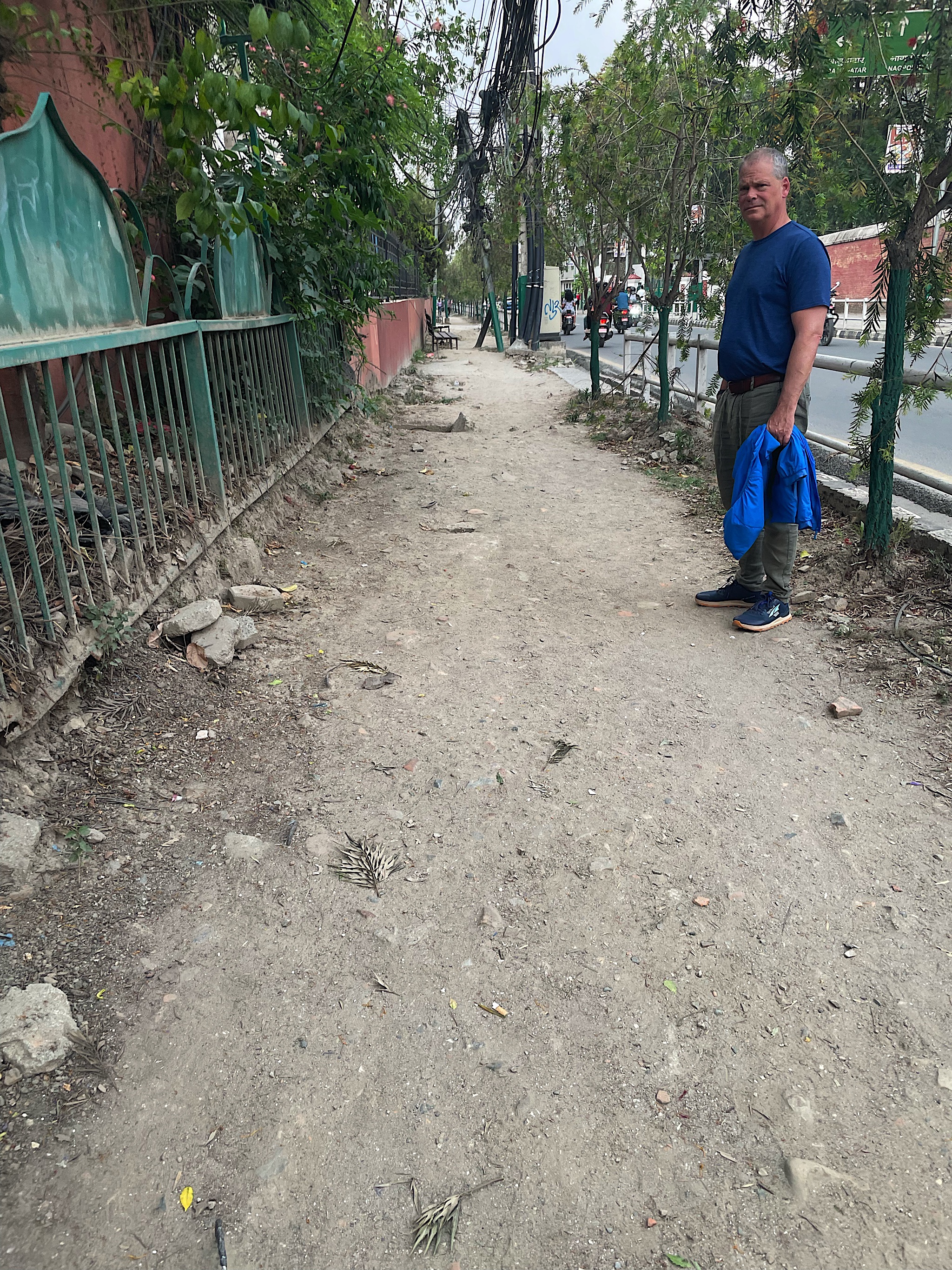 Kathmandu sidewalk