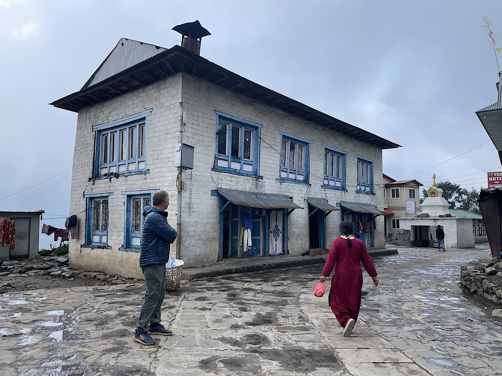 Seems like it’s always cloudy or raining in Lukla.