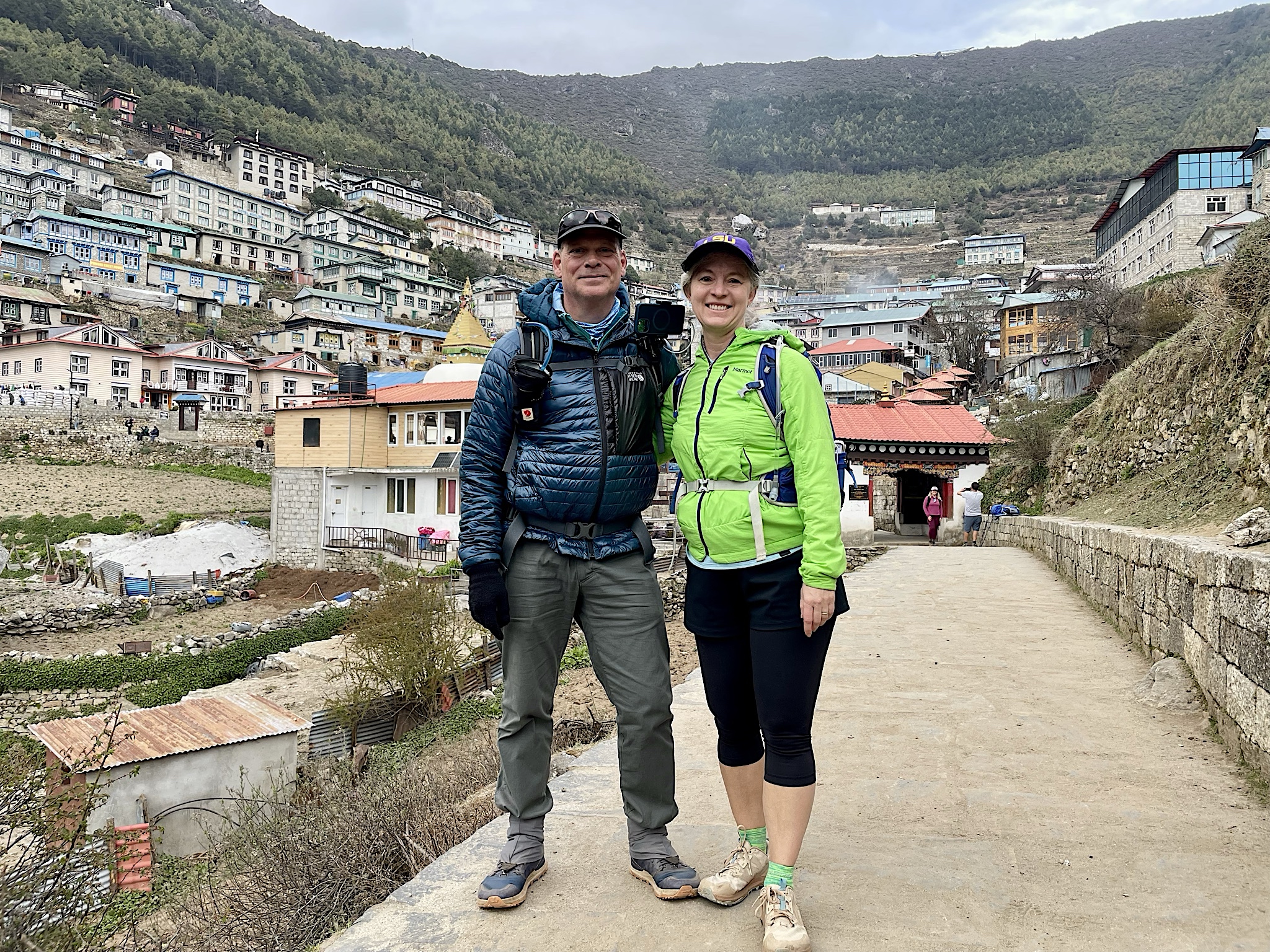 We’re there, but still at the bottom of town!