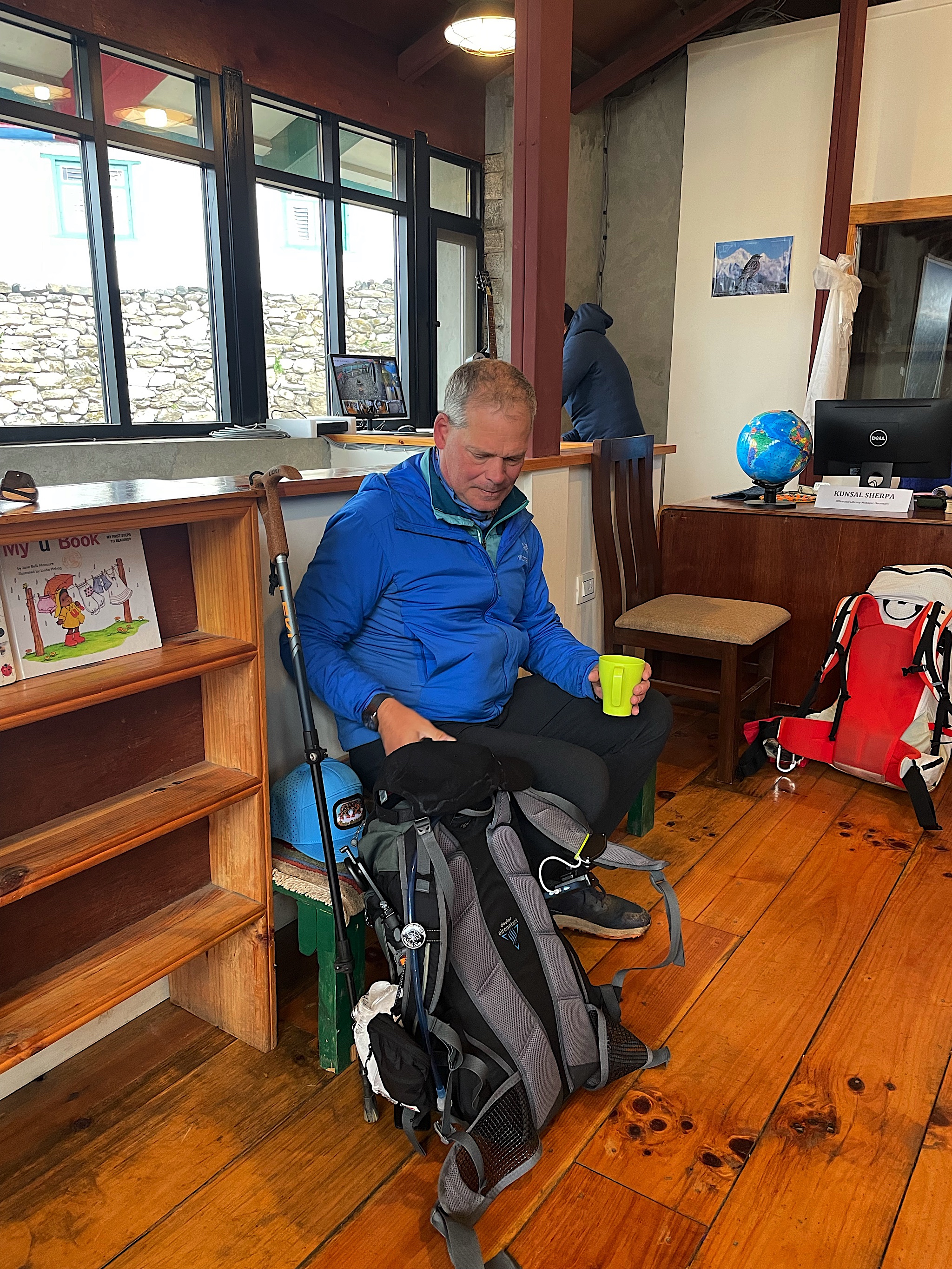 We stopped for coffee at the Khumbu Climbing Center.