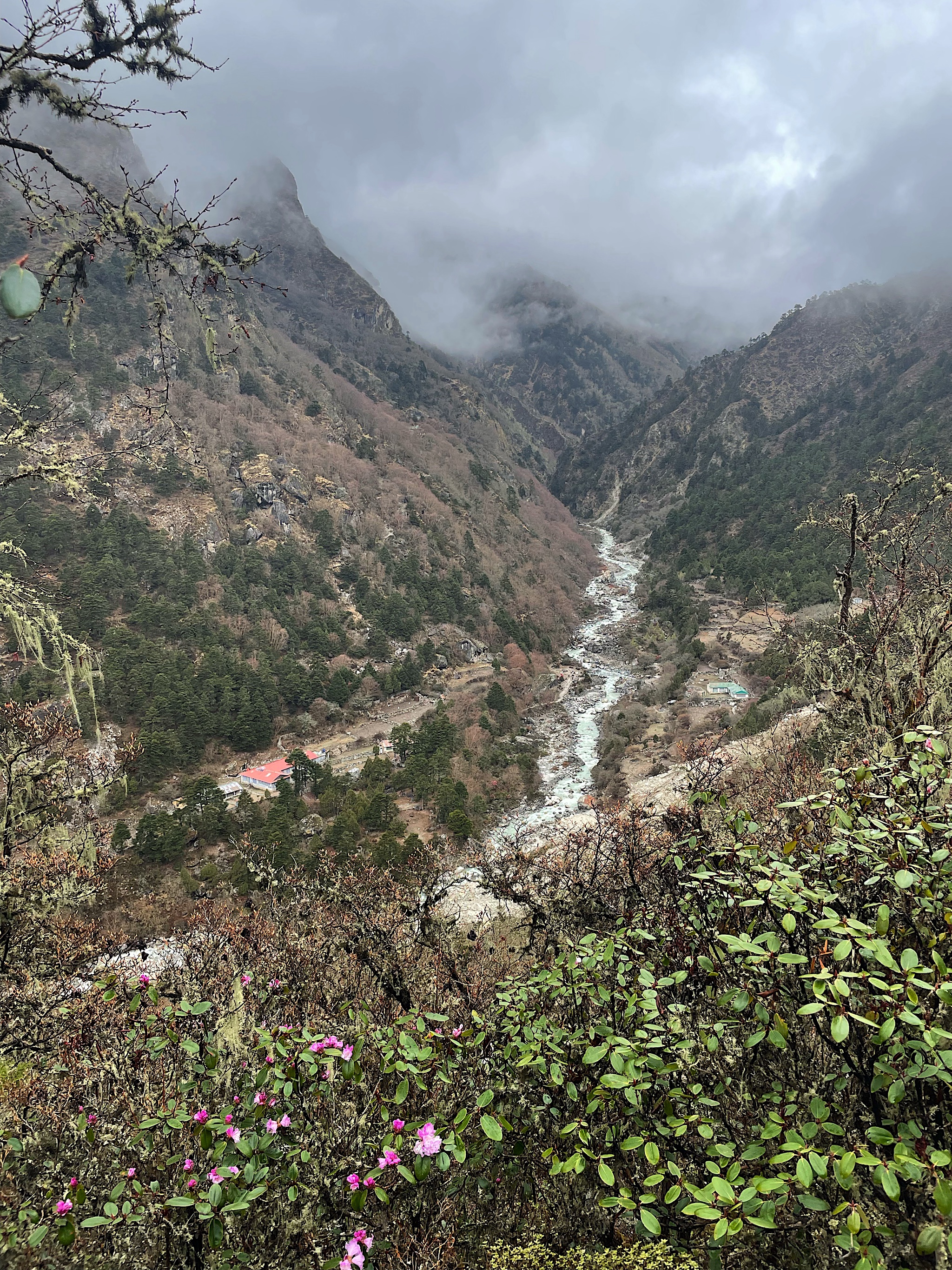 Looking upriver toward the Gokyo lakes area, where we should definitely go next year!