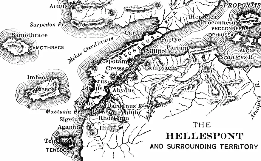 The Hellespont. Dangerous currents!