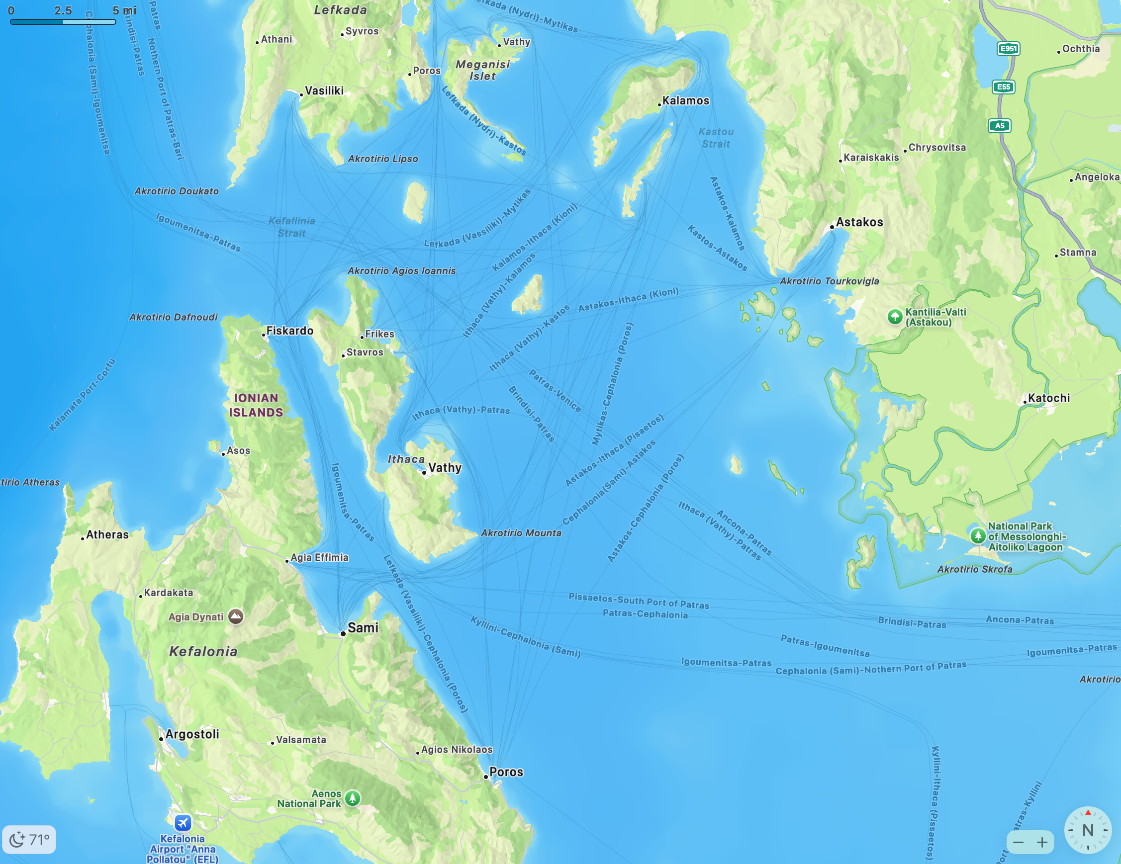 Our map of the islands of Western Greece.